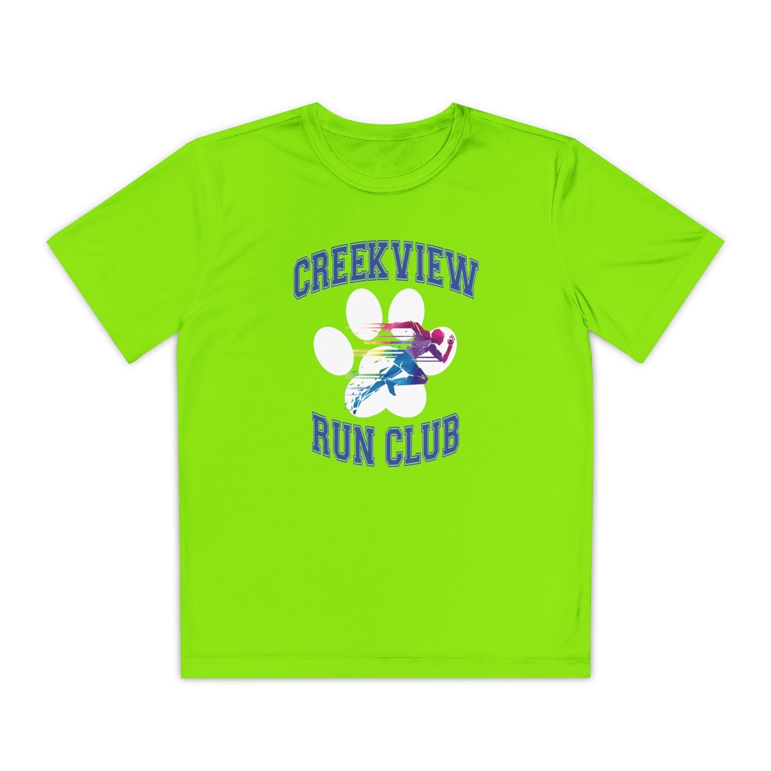 Creekview Run Club Neon Green T-shirt