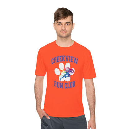 Neon Orange Run Club Adult Athletic Tee