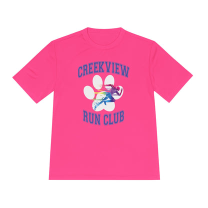 Neon Pink Run Club Adult Athletic Tee