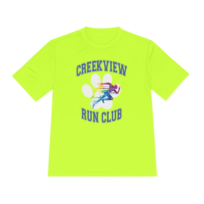 Neon Yellow Run Club Adult Athletic Tee