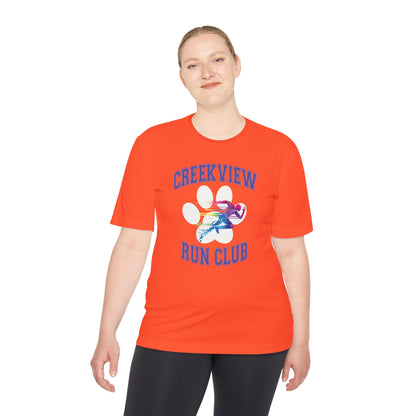 Neon Orange Run Club Adult Athletic Tee