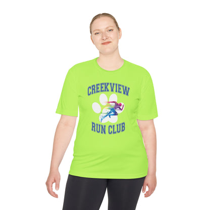 Neon Green Run Club Adult Athletic Tee