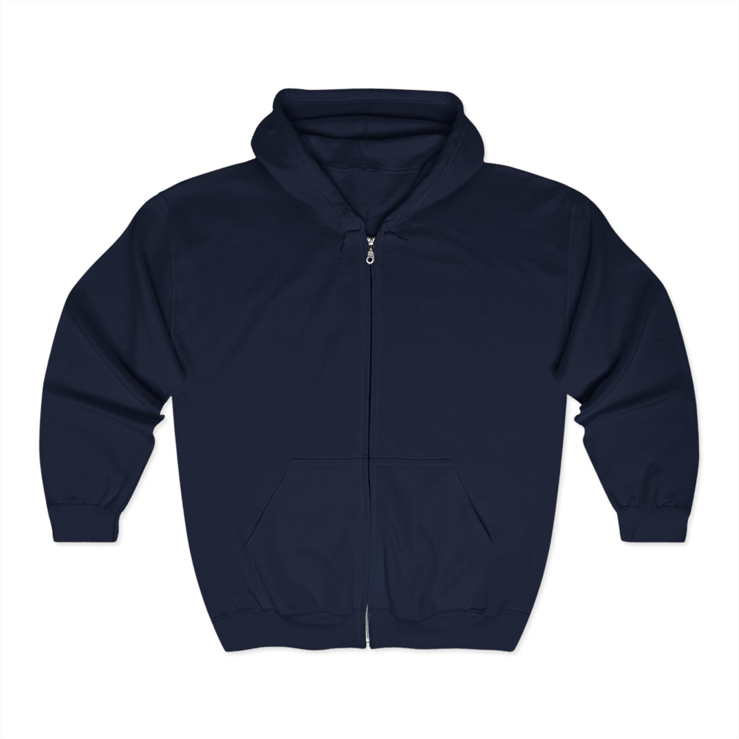 Bolts Adult Grey & Navy Unisex Heavy Blend™ Full Zip Hoodie