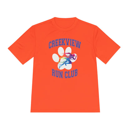 Neon Orange Run Club Adult Athletic Tee