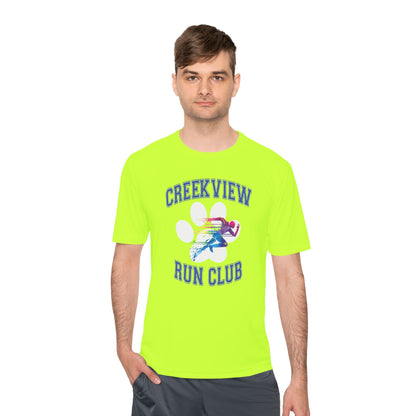 Neon Yellow Run Club Adult Athletic Tee