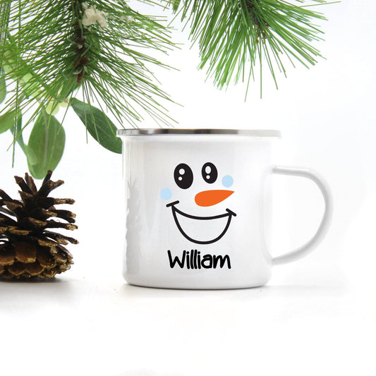 Personalized Boy Snowman Mug