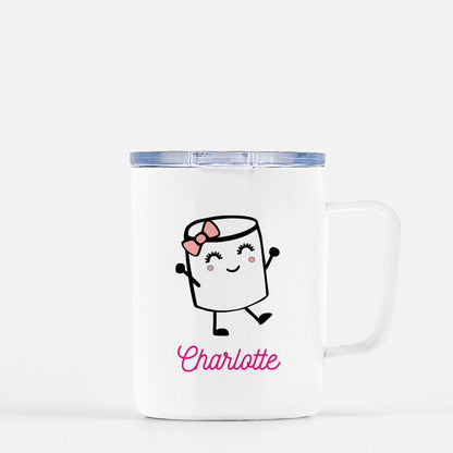 Personalized Girl Marshmallow Mug