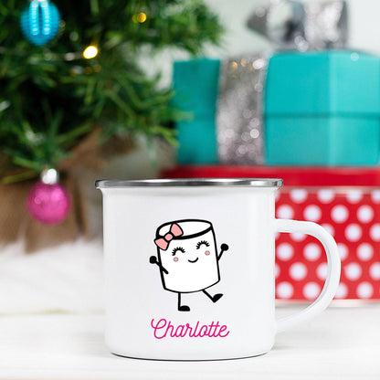 Personalized Girl Marshmallow Mug