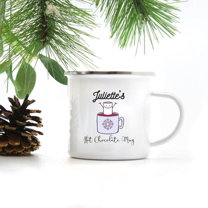 Personalized Hot Chocolate Mug | Purple Design