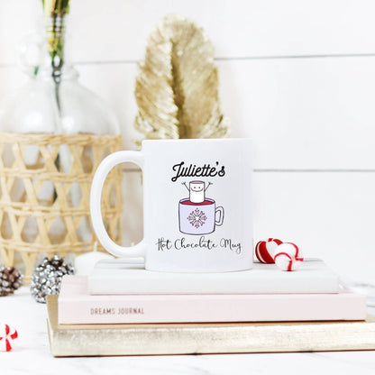 Personalized Hot Chocolate Mug | Purple Design