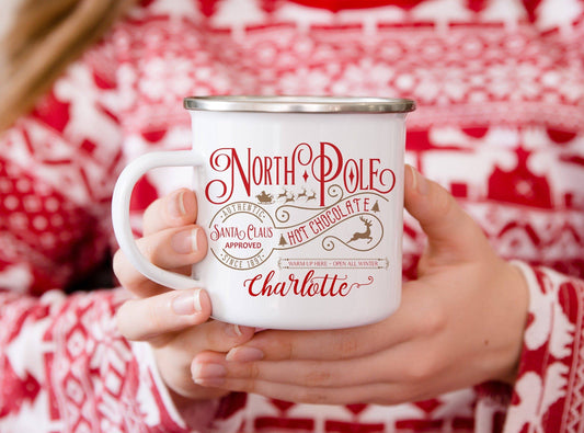 Personalized North Pole Mug | Santa Mug | Hot Chocolate Mug