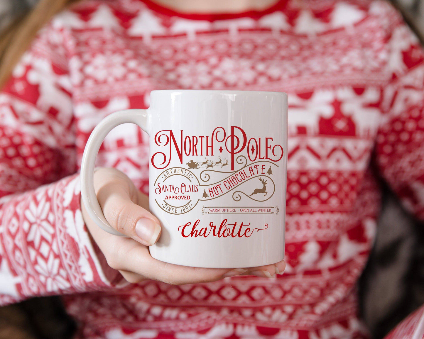 Personalized North Pole Mug | Santa Mug | Hot Chocolate Mug