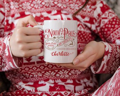 Personalized North Pole Mug | Santa Mug | Hot Chocolate Mug