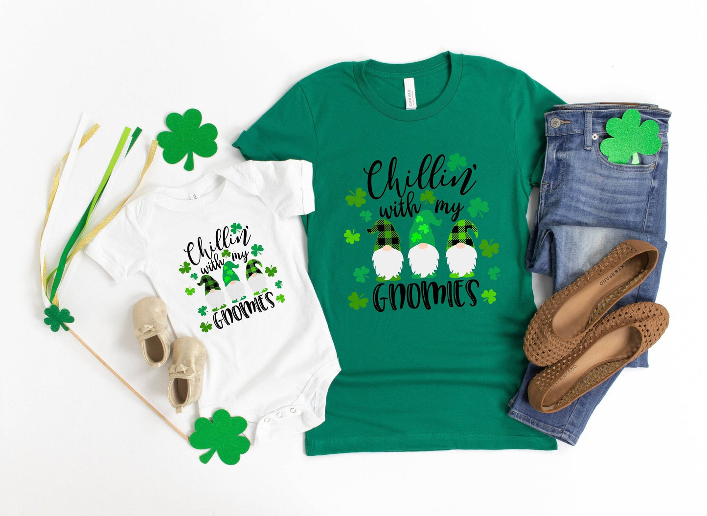 Chillin' with my Gnomies - Kids St. Patrick's Day Shirt