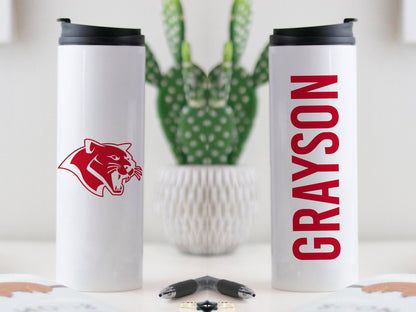 Cougar Mascot Tumbler - Personalized Tumbler