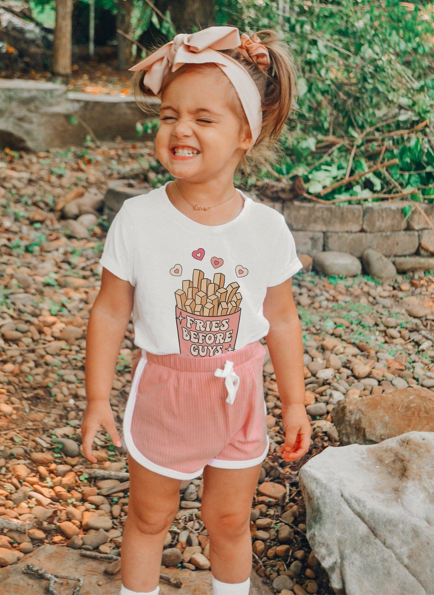 Fries Before Guys Shirt - Kids Valentines Shirt