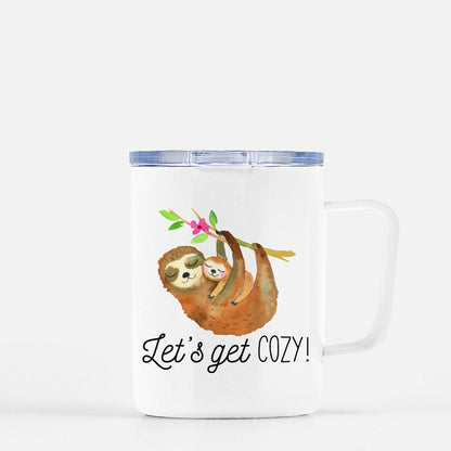 Let's Get Cozy Sloth Mug