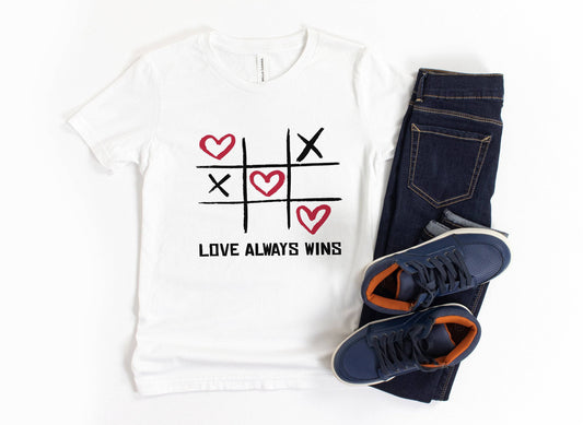 Love Always Wins Shirt - Kids Valentine's Day Shirt