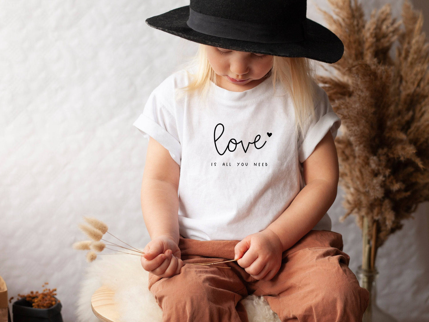 Love Is All You Need - Kids Valentines Shirt - Valentine's Day Shirt for Kids