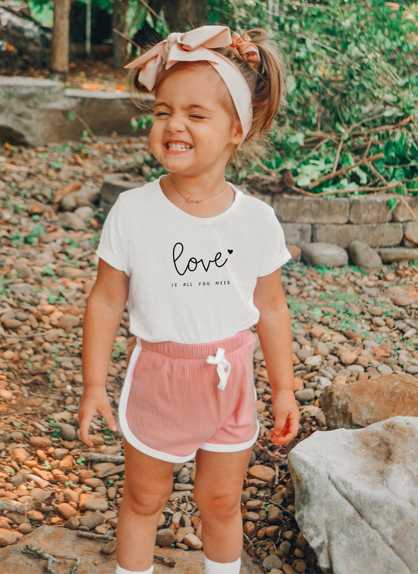 Love Is All You Need - Kids Valentines Shirt - Valentine's Day Shirt for Kids