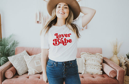 Lover Babe Shirt -Valentine's Day Shirt For Women