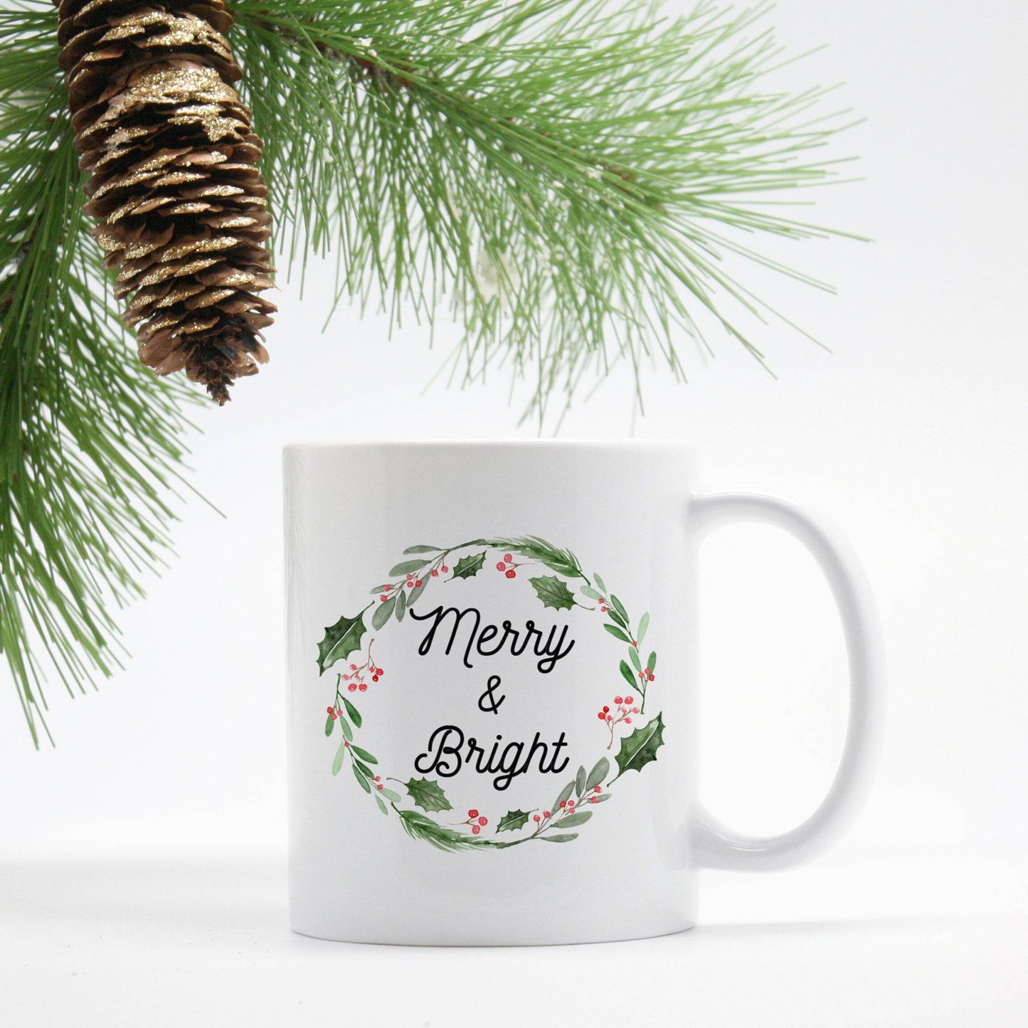 Merry and Bright Christmas Coffee Mug