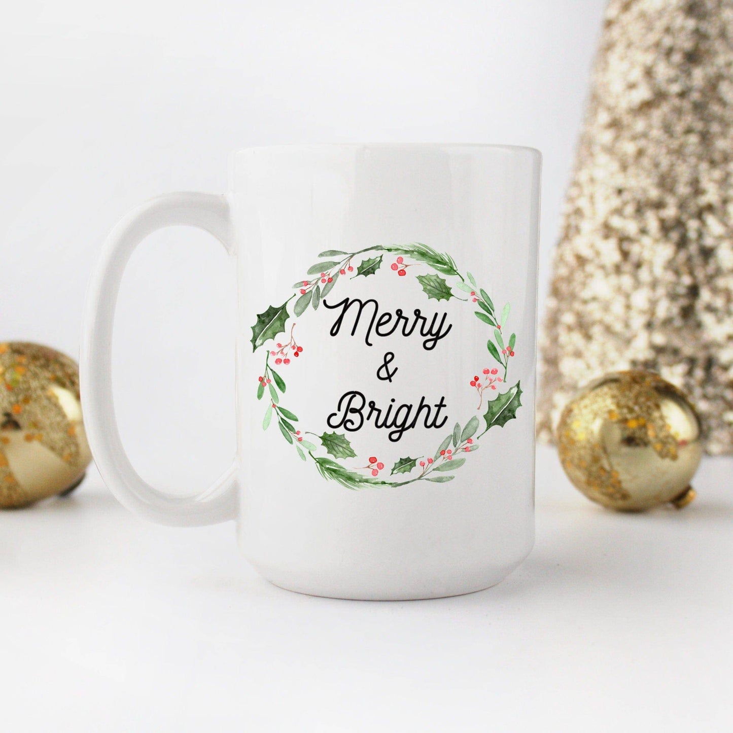 Merry and Bright Christmas Coffee Mug