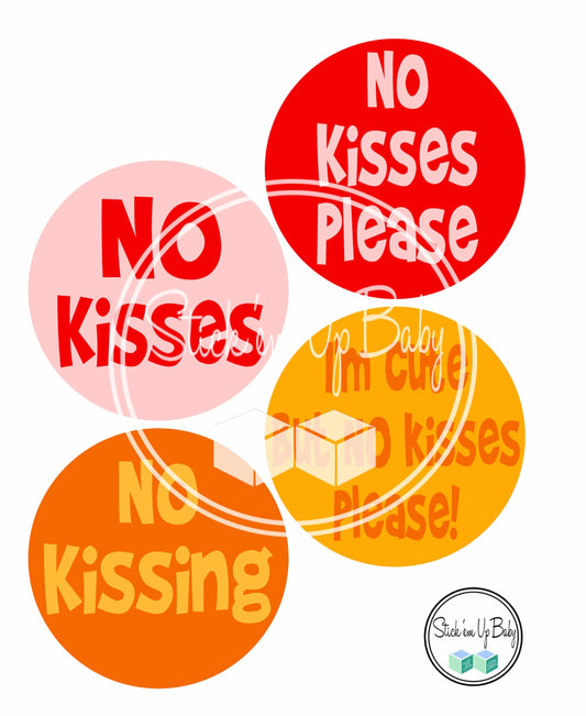 No Kisses | Monthly Baby Stickers | Stick’em Up Baby™