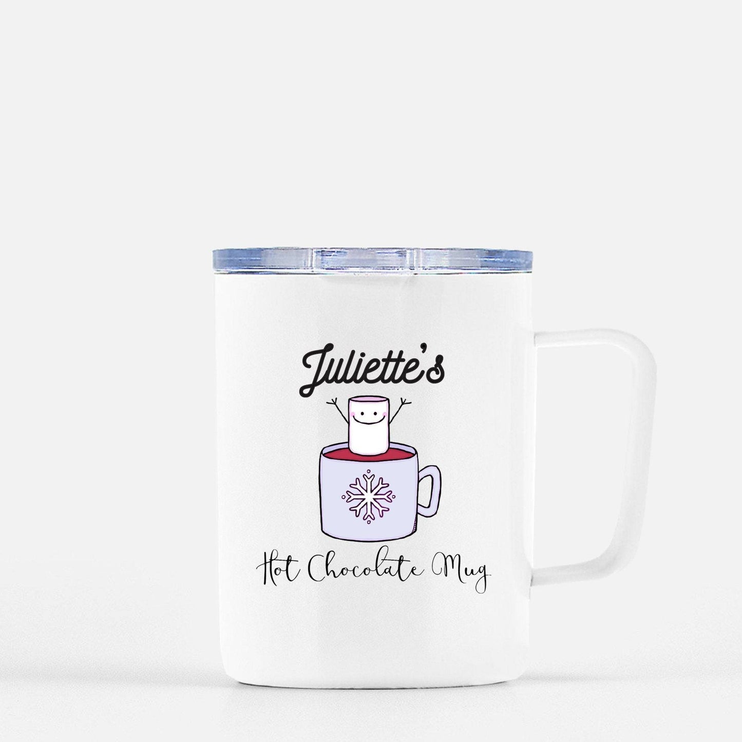 Overstock | Personalized Hot Chocolate Mug | Purple Design