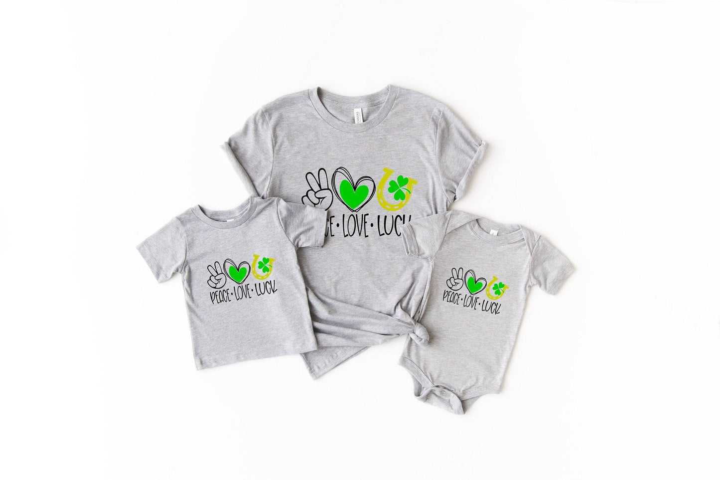 Peace Love Luck Shirt - Kids St. Paddy's Shirt