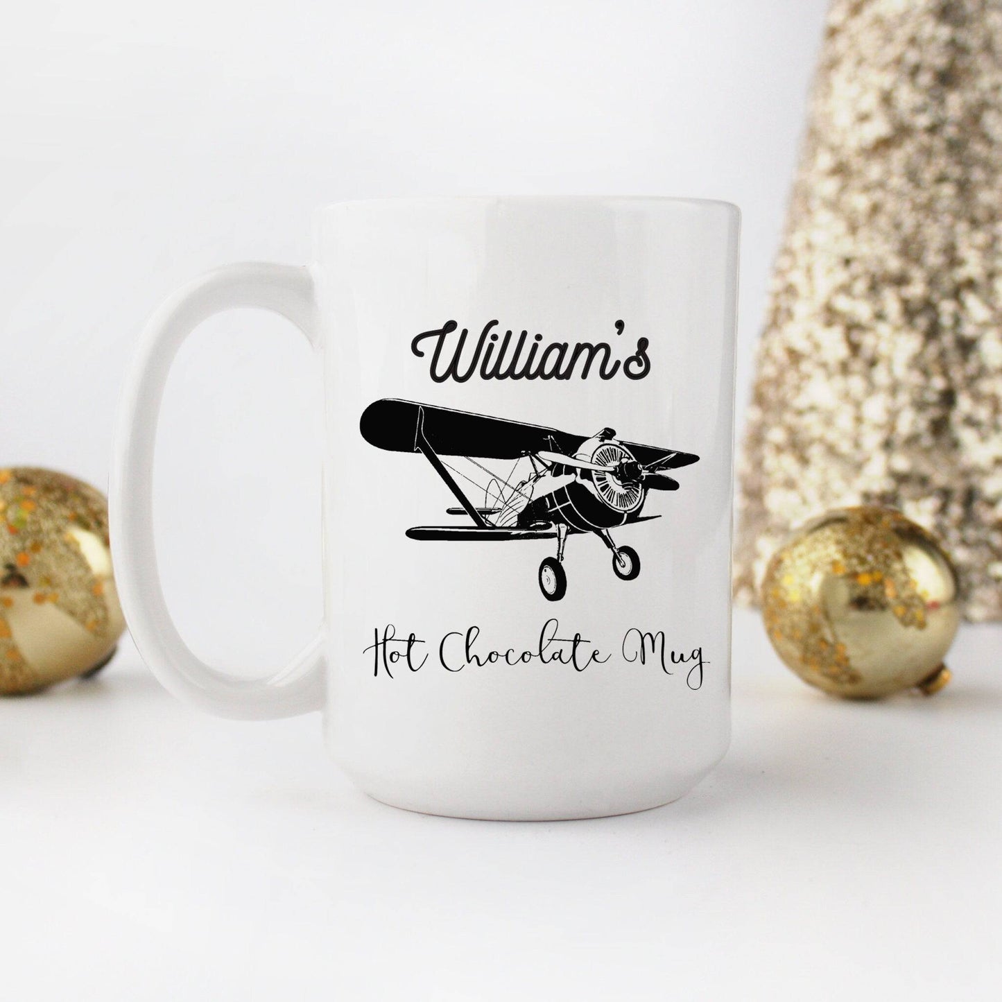 Personalized Airplane Mug