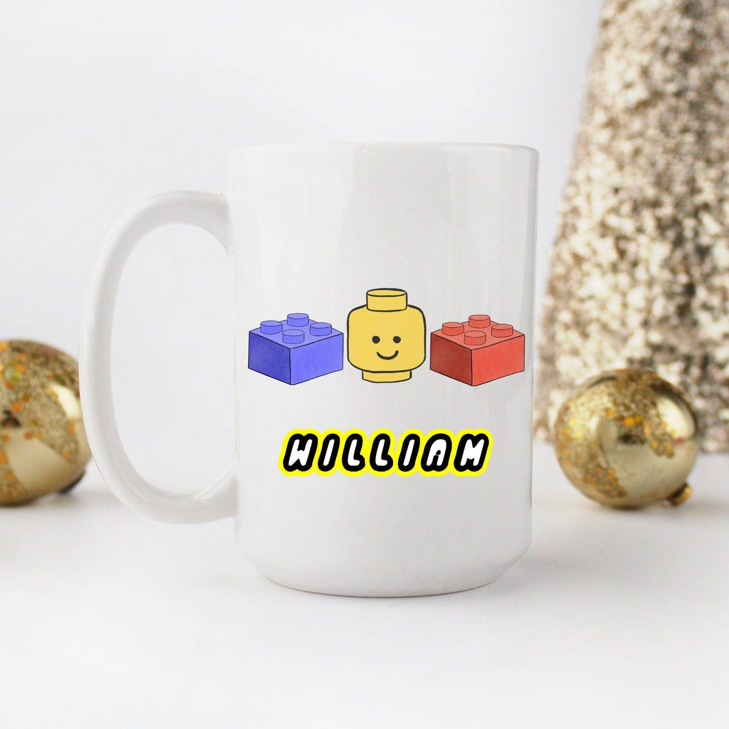 Personalized Brick Building Mug