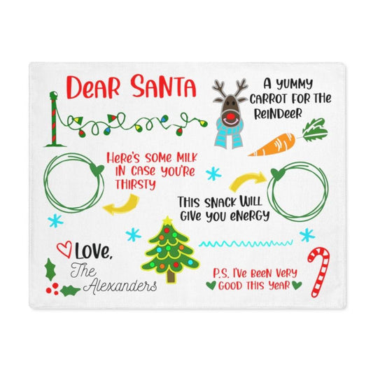 Personalized Christmas Eve Placemat for Santa