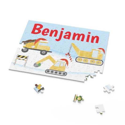 Personalized Construction Christmas Puzzle | Stocking Stuffers