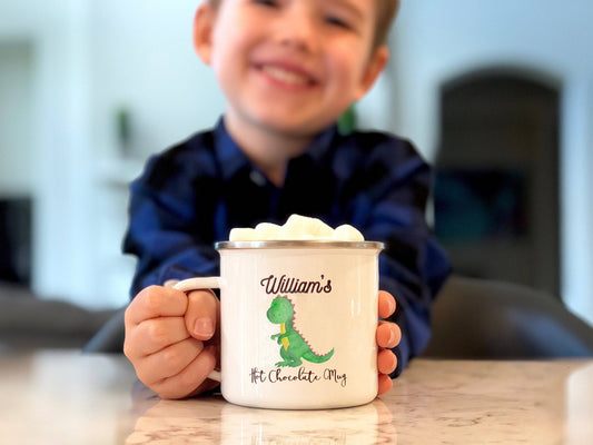 Personalized Dinosaur Hot Chocolate Mug