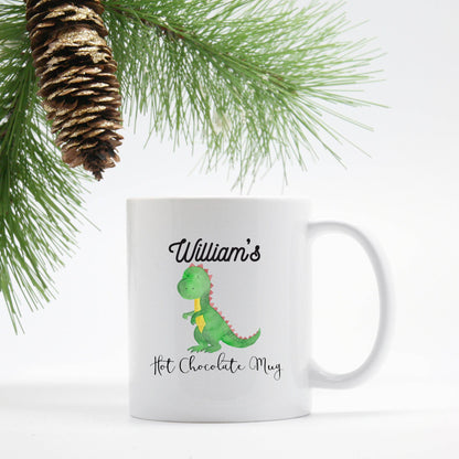 Personalized Dinosaur Hot Chocolate Mug