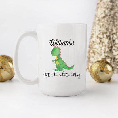 Personalized Dinosaur Hot Chocolate Mug