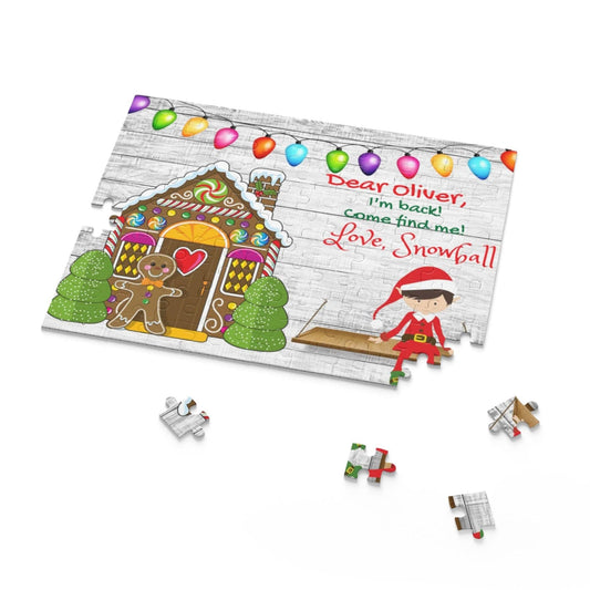 Personalized Elf I'm Back Puzzle | Boy Elf | Gift from Elf