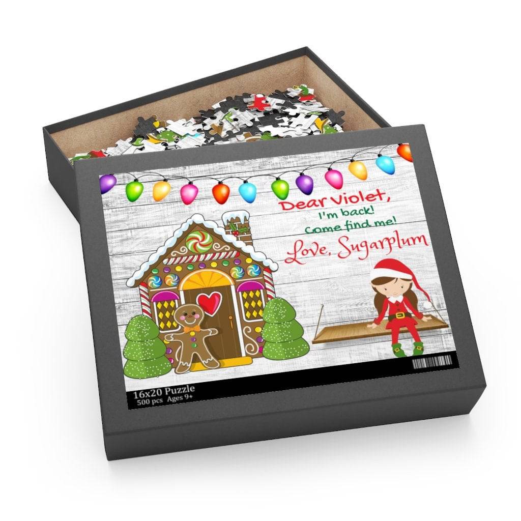 Personalized Elf I'm Back Puzzle | Girl Elf | Gift from Elf