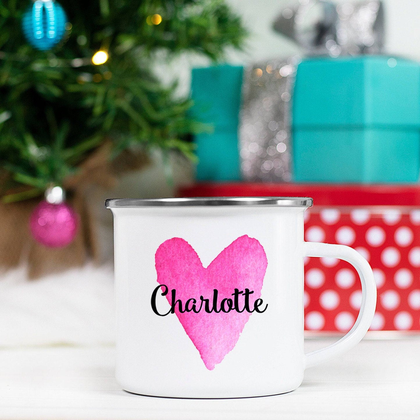 Personalized Heart Mug | Hot Chocolate Mug