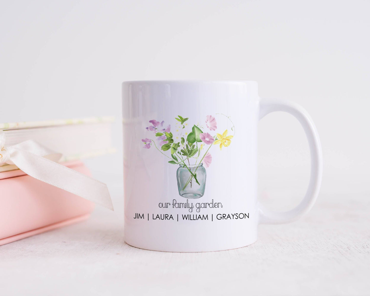 Personalized Mother's Day Gift | Birth flower Mug | Family Garden Mug