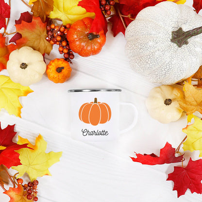 Personalized Orange Pumpkin Mug | Fall Mug