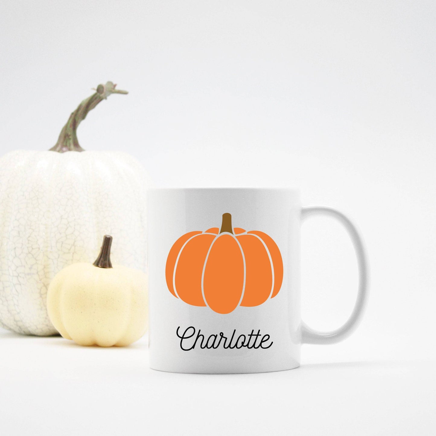 Personalized Orange Pumpkin Mug | Fall Mug