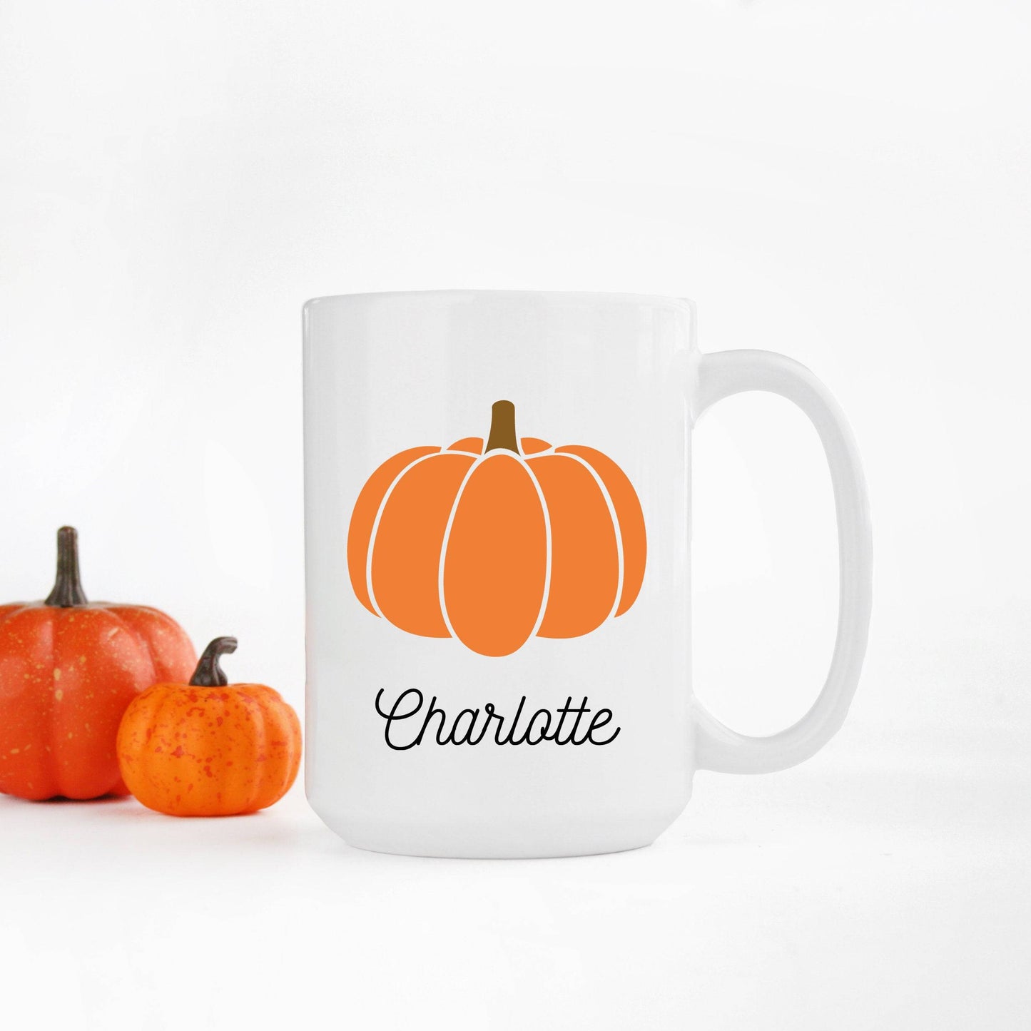 Personalized Orange Pumpkin Mug | Fall Mug