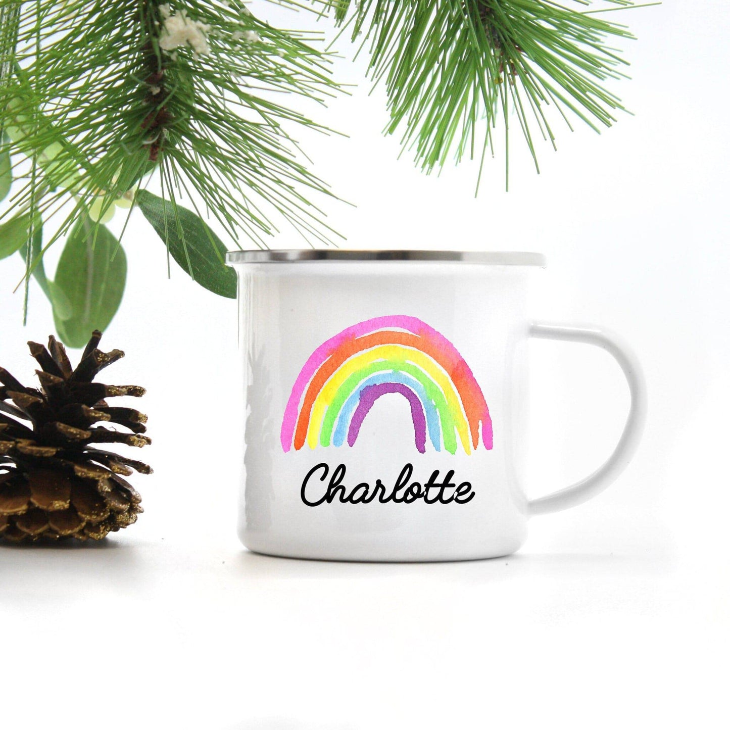 Personalized Rainbow Mug