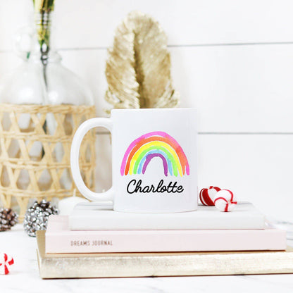 Personalized Rainbow Mug