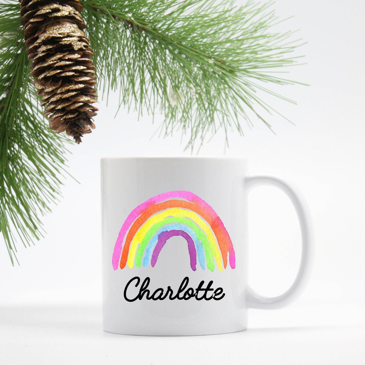 Personalized Rainbow Mug