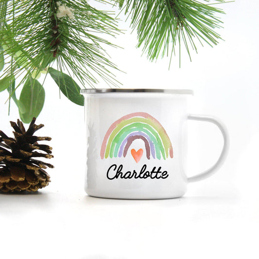 Personalized Rainbow Mug | Muted Colors