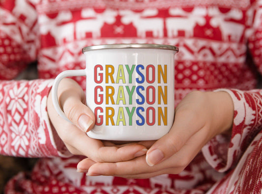 Personalized Rainbow Name Mug