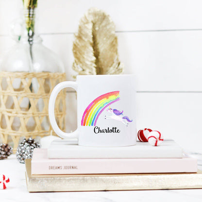 Personalized Rainbow Unicorn Mug